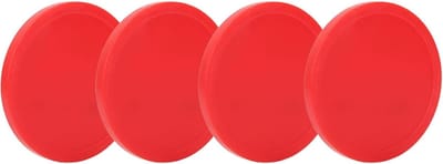 Mini Plastic Air Hockey Pucks - Vervangbare Set van 4 Stuks voor Tafelspellen en Spelaccessoires (63mm)