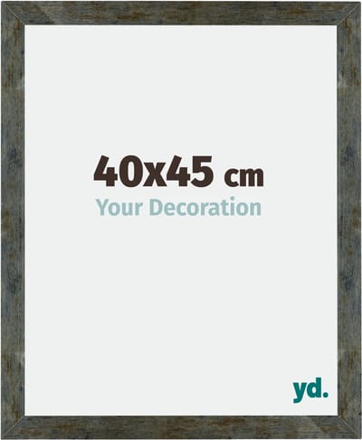 Your Decoration - Fotolijst 40x45 cm - MDF - Blauw Goud Gemeleerd - Mura