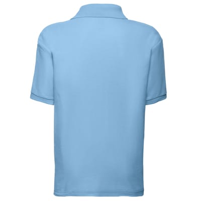 Fruit of the Loom Kinder/Kinder 65/35 Effen Piqué Poloshirt (Hemelsblauw)