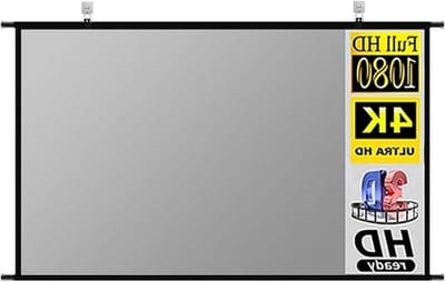 Projectorscherm, Wandmontage Anti-licht projectorscherm 16:9 verhouding Buiten Kantoor Home Entertainment Draagbaar High-definition Opvouwbaar(60 inch)