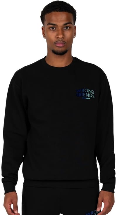 Wrong Friends - Simi Valley T-Shirt - Heren - T-Shirt - Relaxed Fit - Zwart