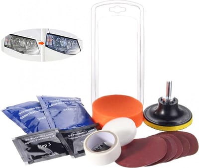Koplamp Polijst Set - Koplampen Polijst Set - Complete Set Koplampen Reparatieset - Herstel en Bescherming - krassen verwijderen koplamp weer als nieuw - Koplampen Opknappen - Koplampen Herstellen