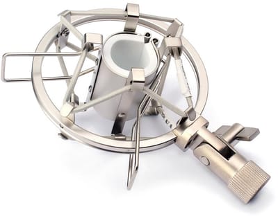 Dailygoody - Universele Microfoon Shock Mount - Geluidsisolatie - Zilver - Compatibel met 21MM Condensatormicrofoons - Essentiële opnameaccessoire - P