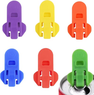 Handmatige Blikopener 6Pcs - Levenslange Aluminium Gereedschappen - Beschermt Nagels - Ideaal voor Ouderen en Kinderen - ShopVlot