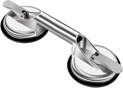 Zuignap Fixeer - Tegeldrager - Vloeren Repareren - Sterke Zuigkracht - 12 cm Diameter - Zwart