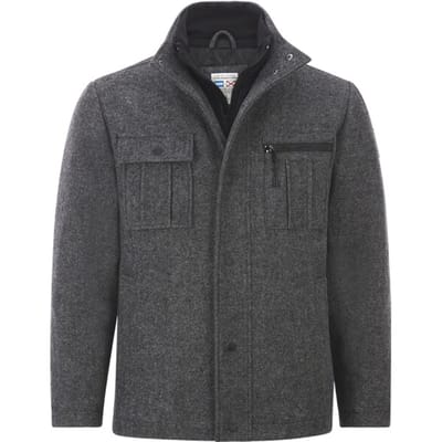 Jan Vanderstorm herren Jack - 60 - grijs - Plus Size