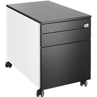 Schäfer Shop  Genius Verrijdbaar ladeblok 126 SINCERO LINE, B 435 mm x D 765 mm x H 577 mm wit/grafiet/grafiet