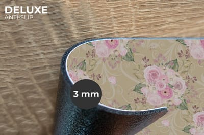 Placemats - 6 stuks - 45x30 cm - Placemat kunststof - Roos - Patronen - Bloemen - Borden onderleggers - Decoratie voor op tafel - Keuken tafeldecoratie accessoires - Vinyl onderlegger - Tafelversiering