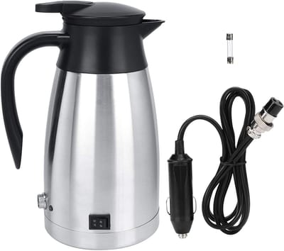 Auto Waterkoker - Verwarmde Fles - Onderweg Water Koken - Automatische Uitschakeling - 1000 ml Capaciteit - Groen