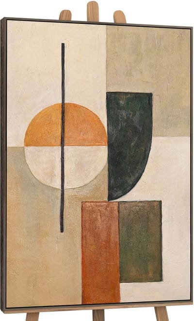 Canvas schilderij handgeschilderd equilibrium abstract – YS-Art Gallery – Luxe wanddecoratie voor woonkamer – Modern schilderij voor slaapkamer en hal