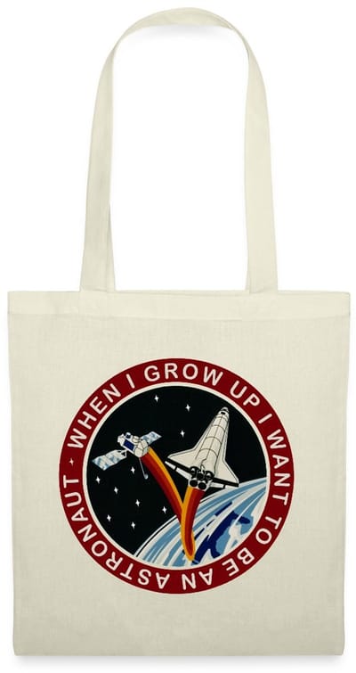 NASA When I grow Up I Want to Be An Astronaut Tas Van Stof Schoudertas