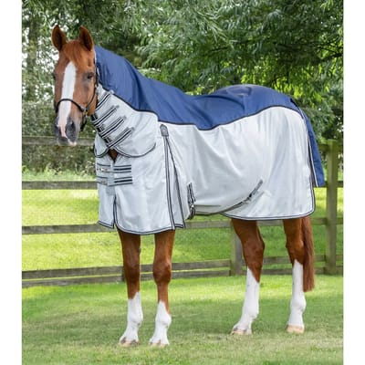 Paardenvliegendeken met surcingles Premier Equine ShowerTex 0 g