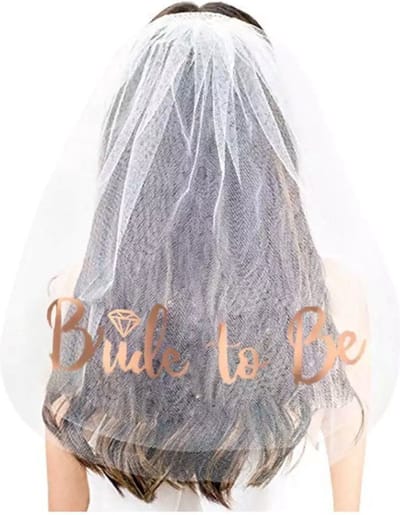 Akyol - Bride to be sluier - - bride to be - feest - bruiloft - trouwen - bride - bride to be bronze -sluier bride to be - bachelorette - wedding - carnaval