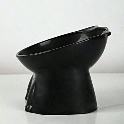 Station d'alimentation pour animaux, Accessoires pour chat, Gamelle pour chat, Ensemble de gamelles pour chat, Convient aux chats et chiens d'intérieur, Peut être nettoyé au lave-vaisselle noir