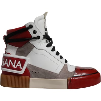 Dolce & Gabbana Multicolor Leren Hoge Sneakers Schoenen