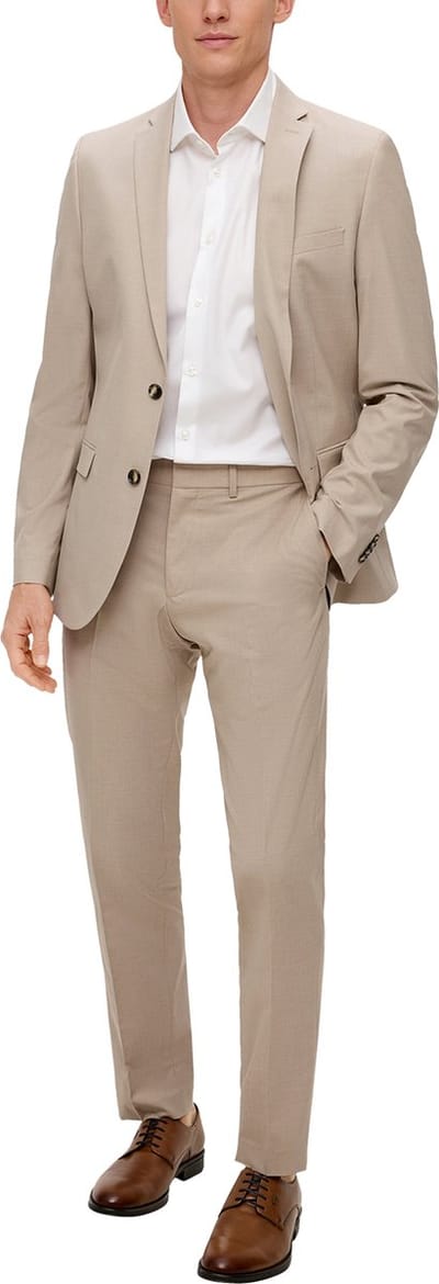 s.Oliver BLACK LABEL - Broek - Maat 56 - Mannen - Bruin - voering
