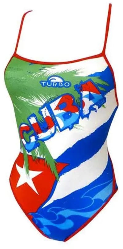 Turbo Cuba Badpak Met Dunne Bandjes Veelkleurig 7-8 Years Meisje