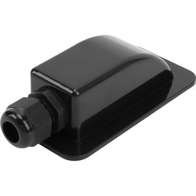 Solar Enkele Kabeldoorvoer Dak Zonnepaneel Aansluitdoos RV Boot Waterdichte Kabeldoorvoer voor Alle Kabeltypes 6mm² Black zwart