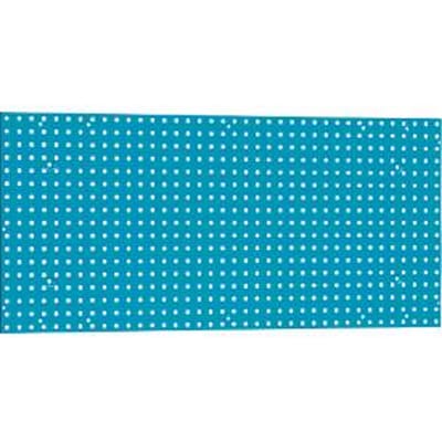 Geperforeerd paneel WFI, wandmontage, gatmaat 9 x 9 mm & gatafstand 38 mm, L 1150 x H 750 mm, plaatstaal, azuurblauw RAL 5009