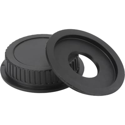 Pour CEOS Bague Adaptatrice d'Objectif avec Bouchon Arrière pour Objectif Monture C vers Appareil Photo Canon EF EFS gray