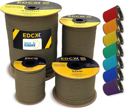 Sterk 4mm Nylon Paracord 550 Touw (30 Meter) - Type III Voor Outdoors en Knutselen