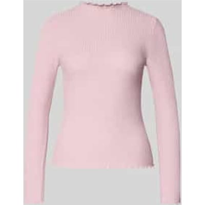 Slim fit shirt met lange mouwen met viscose, model 'EMMA'