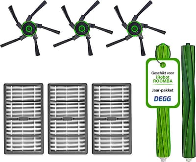 DEGG - Onderhoudsset - Geschikt voor iRobot Roomba S9 & S9+ - Premium Kwaliteit - Jaarpakket