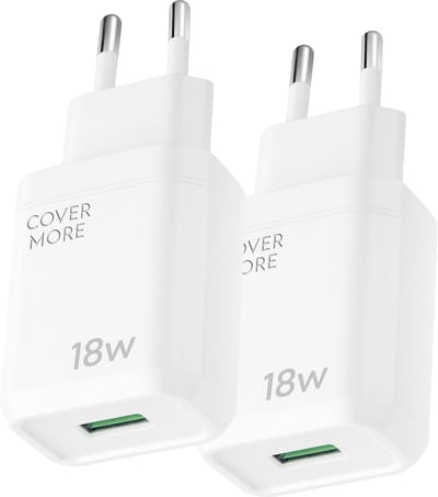 18w usb Adapter - Quick charge - Telefoon oplader - Usb lader - Ondersteunt 5v 3a 2a 1a - Adapter met usb A poort - Voor snelladen smartphone en tablet - 2 stuks