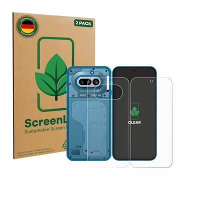 2 Stuks Screenprotector voor Nothing Phone (4a) (Voor+Achter) - Hoogwaardige Beschermfolie transparant