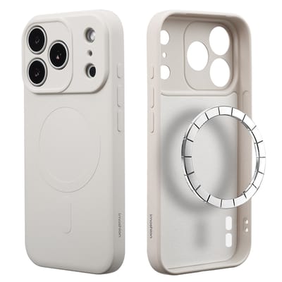 imoshion Hoesje - Geschikt voor Apple iPhone 17 Pro Max - Color Backcover geschikt voor MagSafe - Beige