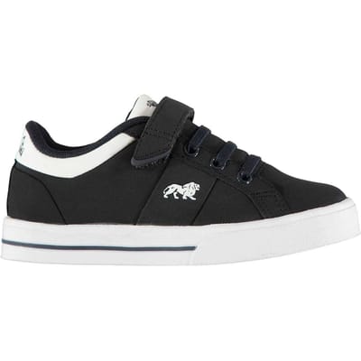 Lonsdale Latimer leren sportschoenen voor kinderen (Marine)