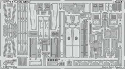 Eduard Modelbouwdecoratie - 481075 Exterior for F-14A late - Photo-etch