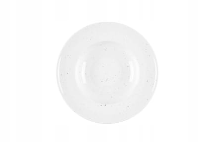 Lubiana Kaszub ART Diep Bord 24 cm Wit met Vlekken
