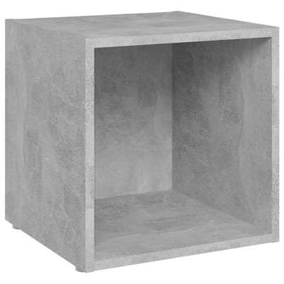 vidaXL - Tv-meubelen - 2 - st - 37x35x37 - cm - bewerkt - hout - betongrijs