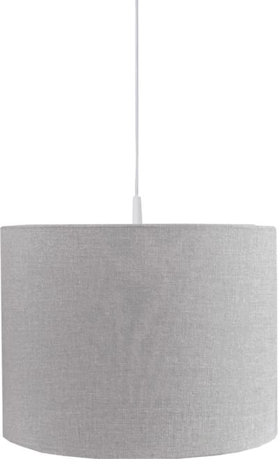 BINK Bedding Hanglamp/Lampenkap Bo grijs 30cm inclusief pendel - uni - chambray - lichtgrijs - babykamer - kinderkamer - verlichting - decoratie