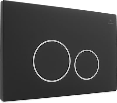 Dynamic Way bedieningspaneel - rond mat zwart - Geberit UP320 en UP720