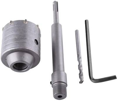 Professionele 65mm Betonnen Boor met Wandboor Set voor Baksteen, Cement en Steen met 200mm Stang en Sleutel