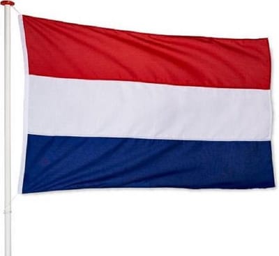 Nederlandse Vlag Nederland 100x150cm Standaard - Geschikt voor aan huis en buiten gebruik - Vlaggen - Koningsdag - Geslaagd