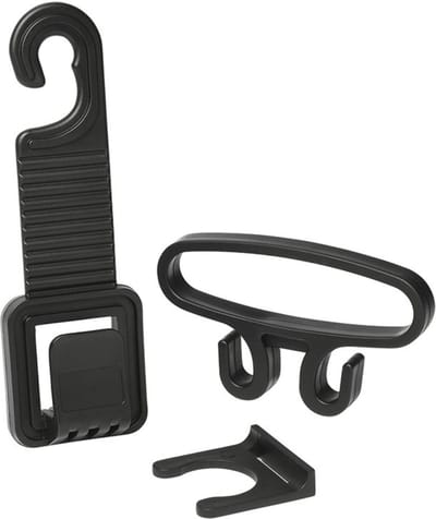 ProPlus Multifunctionele hanger voor autohoofdsteun - zwart - eenvoudig te installeren - compacte afmetingen