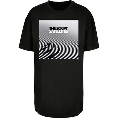 Dames-T-shirt oversized Merchcode The Script - Satellites Album Cover