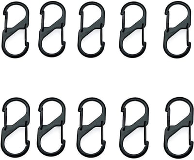 Solidchoice - Set van 10 Karabijnhaken voor Outdoor Activiteiten