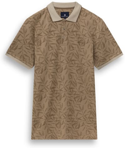 State of Art Poloshirt Pique Polo Met Botanische Print 46416412 1685 Mannen Maat - L