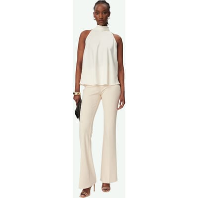 top handed witte vrouw creme