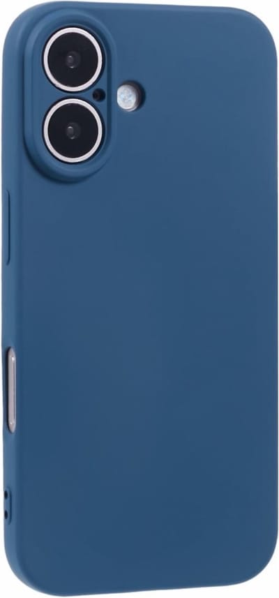 Coverup Hoesje - Geschikt voor iPhone 16 Hoesje - Coverup Colour TPU Back Cover - Metallic Blue
