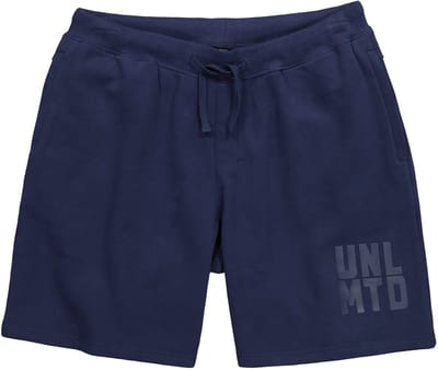 JAY-PI - Heren - bermuda fitness Buik-Fit ritszakken tot 7XL - Marine - Maat 3XL