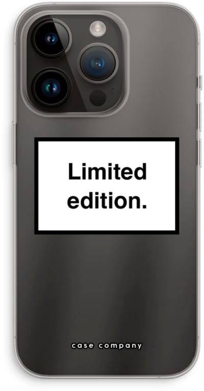 Case Company® - Hoesje geschikt voor iPhone 14 Pro hoesje - Limited edition - Soft Cover Telefoonhoesje - Bescherming aan alle Kanten en Schermrand