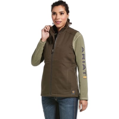 Dames waterdichte hoodie zonder mouwen Ariat Rebar DuraCanvas
