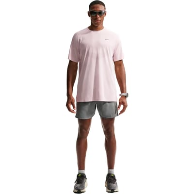 Nike Dri-FIT ADV hardlooptop met korte mouwen voor heren Stride - Roze- Heren, Roze M