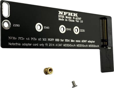NVMe SSD Adapterkaart voor Mac Mini Late 2014 A1347 - Ondersteuning M.2 NGFF M-Key