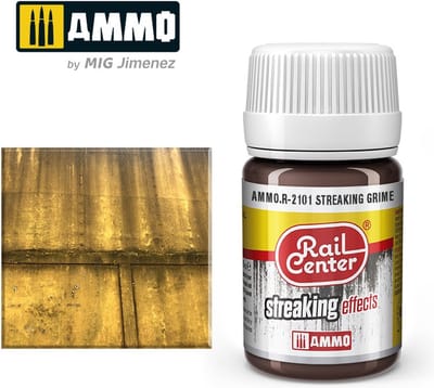 AMMO by Mig Jimenez Modelbouwdecoratie - MIG R2101 Rail Center - Grime - Streaking Effects - 35 ml Effecten potje